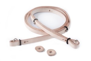 Adjustable lenght natural leather camera strap