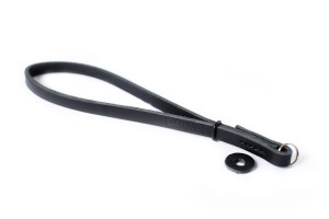 Camera leather wrist strap black