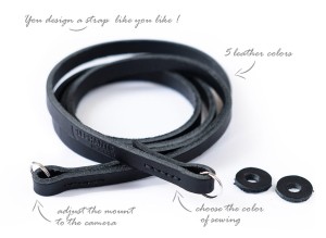 Leather camera strap - your design